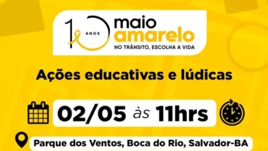 MAIO AMARELO: DETRAN TERÁ PROGRAMAÇÃO ESPECIAL NO PRÓXIMO MÊS; CONFIRA