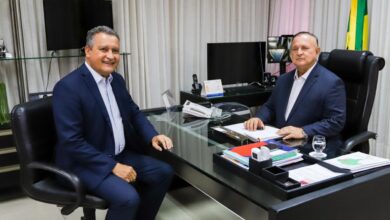 Ministro da Casa Civil, Rui Costa, visita presidente Adolfo Menezes da Assembleia