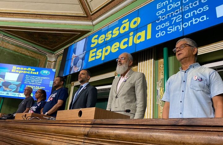 Sessão Especial em homenagem ao Dia do Jornalista, discutiu PEC do diploma e comemorou os 72 anos do SINJORBA