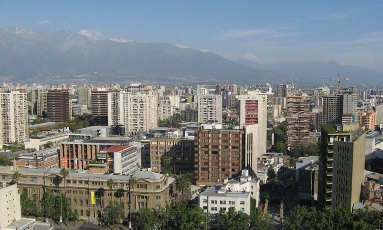 Antes e depois do voo para Santiago