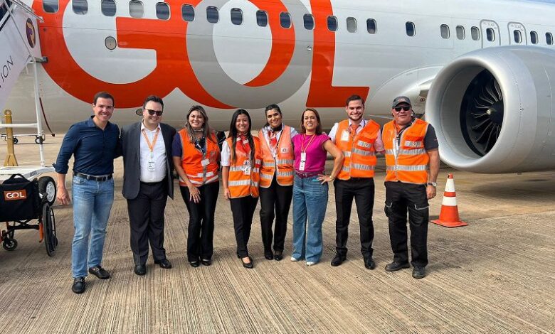 São José do Rio Preto recebe o Jato Boeing 737 da GOL