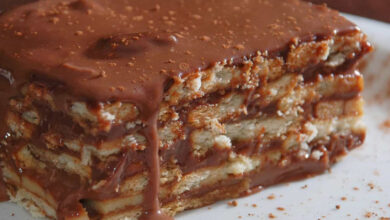 receita de Torta de Biscoito Maria