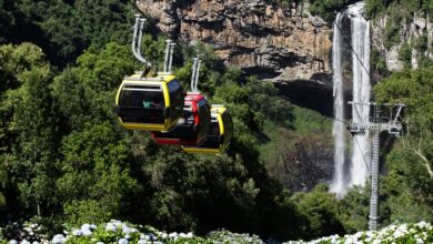 Inverno chegou nos Bondinhos Aéreos de Canela