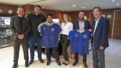 Ednaldo Rodrigues recebe representantes do Jacobina Esporte Clube na sede da CBF