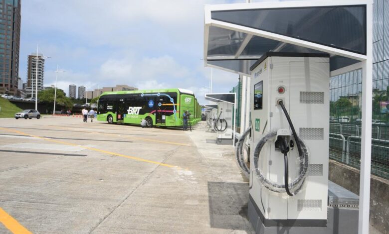 SALVADOR RECEBE MAIOR TERMINAL DE ELETROCARGA DO PAÍS COM CAPACIDADE PARA CARREGAR 20 ÔNIBUS SIMULTANEAMENTE