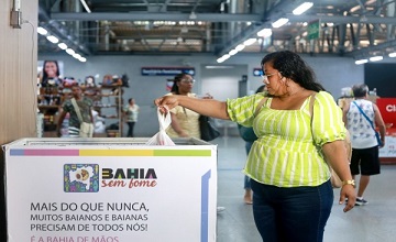 BAHIA SEM FOME TEM POSTOS DE DOAÇÃO NAS ESTAÇÕES DE METRÔ