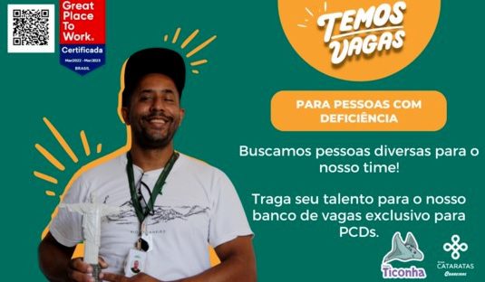 Grupo Cataratas abre vagas para pessoas com deficiência 