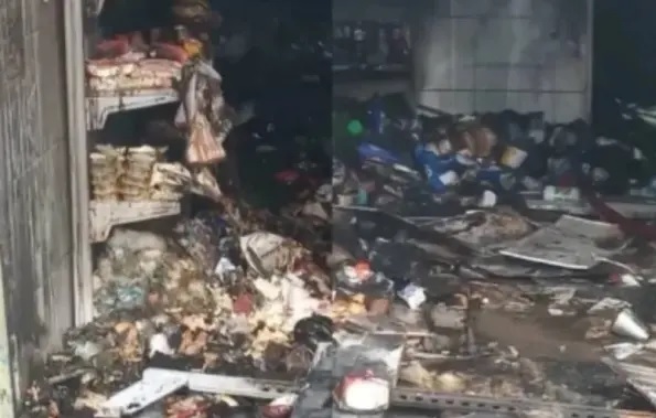 Incêndio destrói depósito de bebidas alcoólicas em Salvador durante a manhã deste domingo