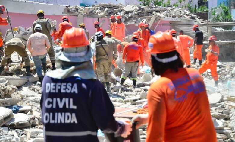 MAIS UM ÓBITO É CONFIRMADO APÓS DESABAMENTO DE PRÉDIO EM OLINDA
