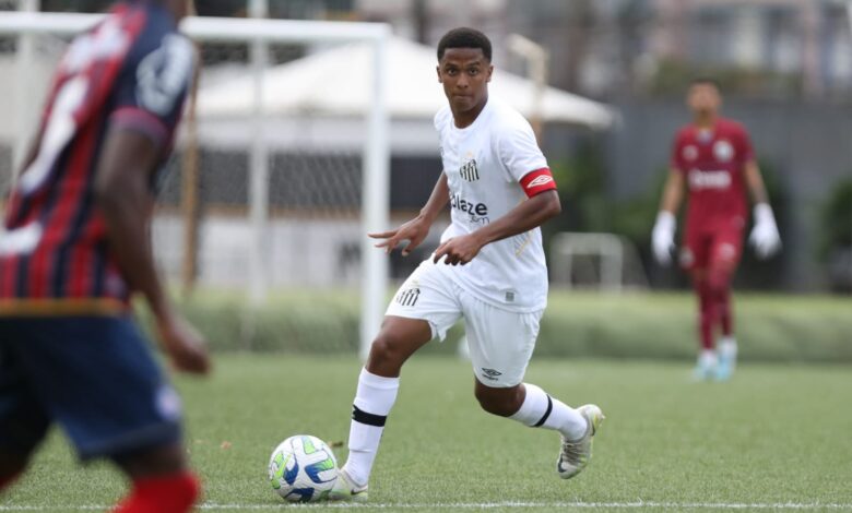 Santos cede empate ao Bahia e desperdiça chance de assumir a ponta do Brasileirão sub-20
