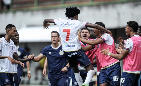 Sub-20 do Bahia vence e assume a ponta do grupo no Estadual