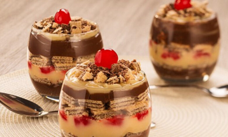 sobremesa Floresta Negra de Wafer