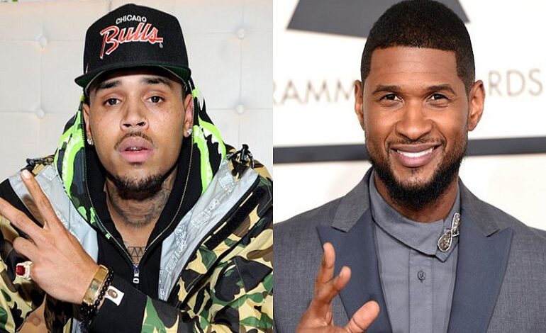 CHRIS BROWN BRIGA COM USHER EM LAS VEGAS