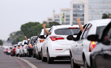 MOTORISTAS POR APLICATIVO ANUNCIAM PARALISAÇÃO DAS ATIVIDADES NA SEGUNDA-FEIRA (15)
