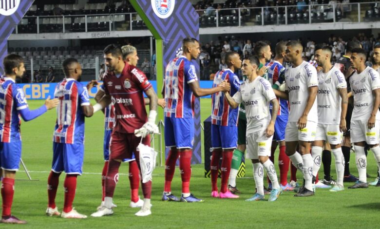 Santos domina o Bahia e vence por 3 a 0 na Vila Belmiro pelo Brasileirão