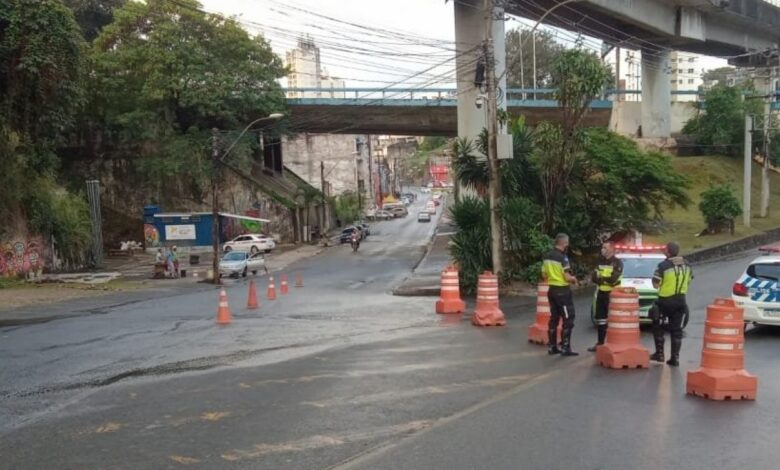 TRÂNSITO É ALTERADO NA FONTE DEVIDO A BAHIA E FLAMENGO