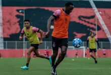 Vitória treina forte para duelo com o Ceará no Presidente Vargas