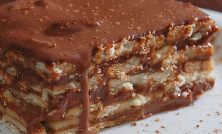 receita de Torta de Biscoito Maria