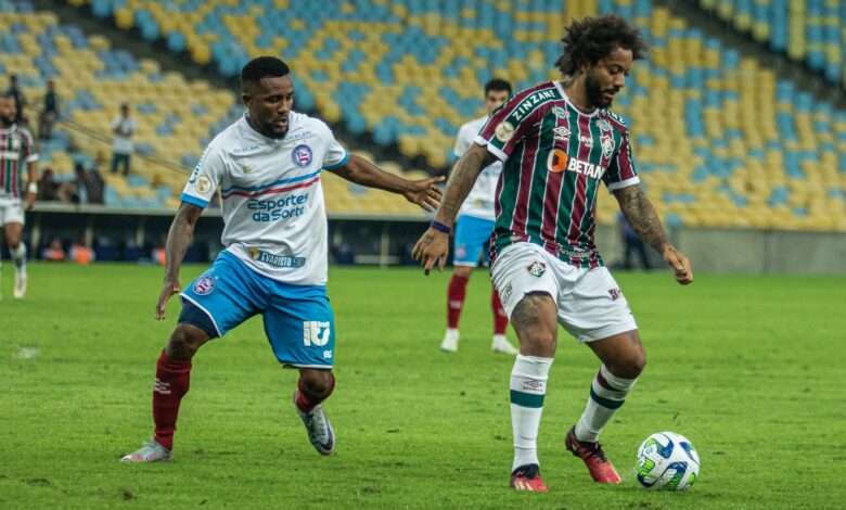 Com um jogador a menos, Fluminense vira para cima do Bahia