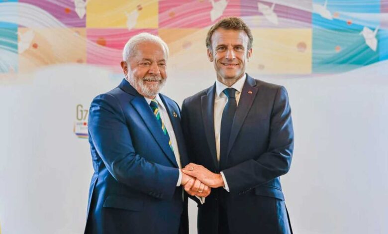 Lula e Macron se reúnem neste mês em cúpula sobre pacto financeiro