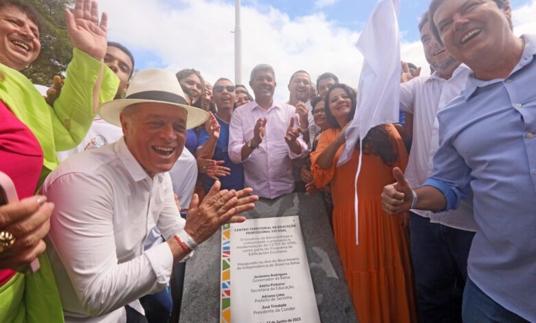 Obras de educação, esporte e segurança são entregues pelo Governo do Estado em Serrinha