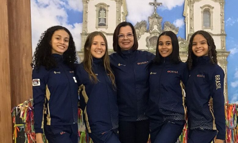 Delegação baiana de ginástica rítmica disputa Campeonato Brasileiro da modalidade, em João Pessoa