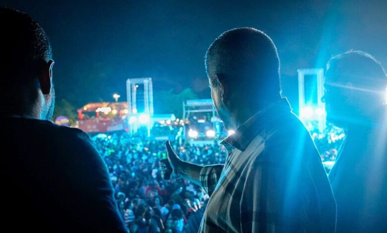 Governador prestigia shows deste sábado no Parque de Exposições