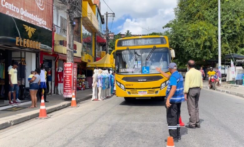 SALVADOR: SEMOB ACOMPANHA OPERAÇÃO DE TRANSPORTE EM PARIPE APÓS ATOS DE VANDALISMO