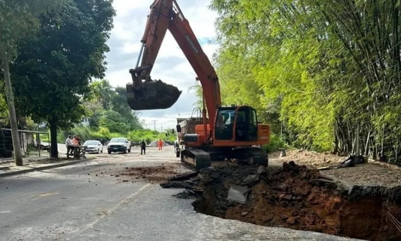 APÓS CRATERA, ESTRADA DO DERBA ACUMULA 11 DIAS DE INTERDIÇÃO