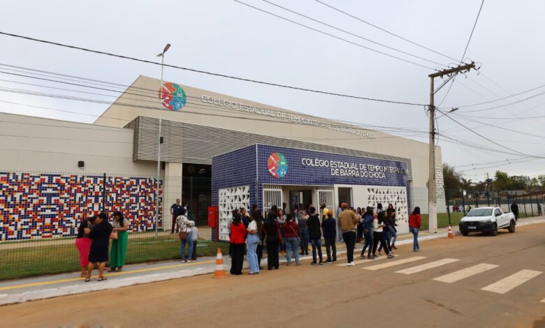 BARRA DO CHOÇA: GOVERNO DO ESTADO INAUGURA COLÉGIO DE TEMPO INTEGRAL tempo integral