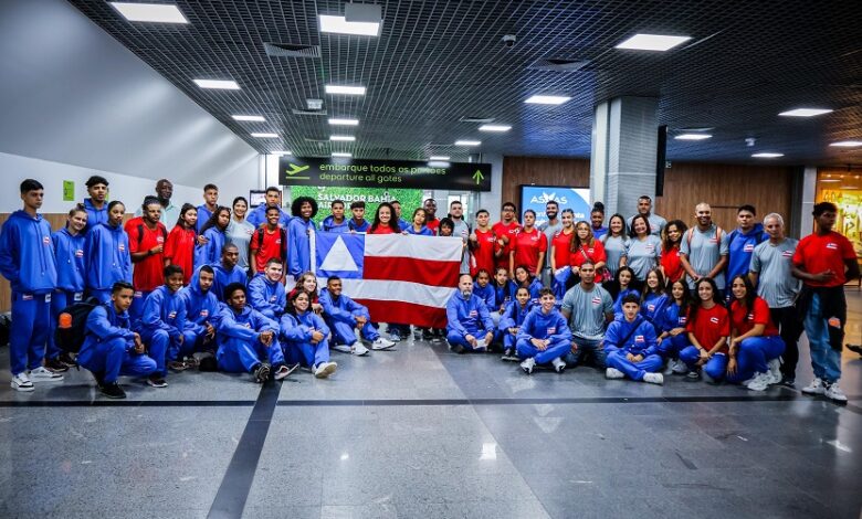 Estudantes atletas da Bahia já se encontram em Ribeirão Preto, São Paulo, para a disputa dos Jogos da Juventude