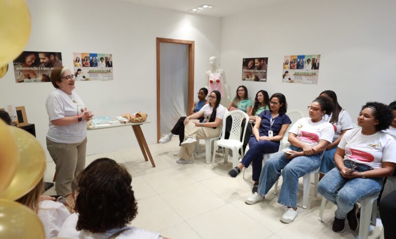 Hospital Roberto Santos e o Shopping Paralela realizam campanha de incentivo à amamentação