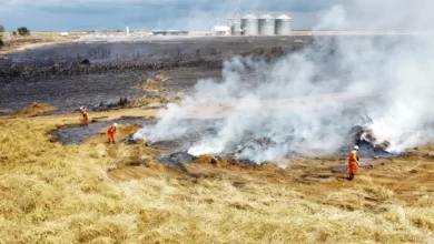 INCÊNDIO DE GRANDE PROPORÇÃO ATINGE FAZENDA EM LUÍS EDUARDO MAGALHÃES