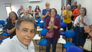 BANCÁRIOS E APOSENTADOS PROTESTAM PELO FIM DO EQUACIONAMENTOS DE DÍVIDAS DA CAIXA NESTA TERÇA (5)