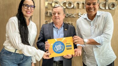 Ludmilla Fiscina e o prefeito Joaquim Neto apresentam Bahia Beer Festival à Fecomércio