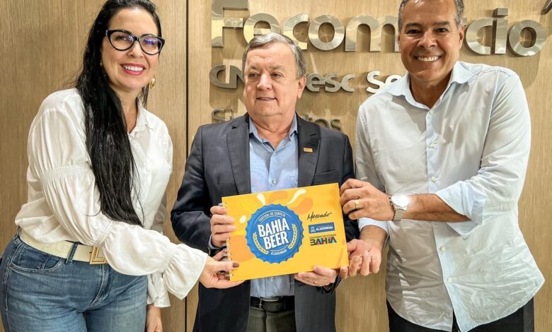 Ludmilla Fiscina e o prefeito Joaquim Neto apresentam Bahia Beer Festival à Fecomércio
